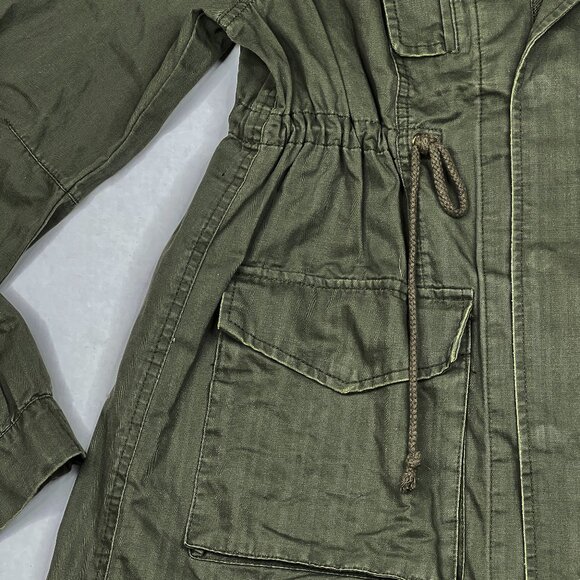 Free People We The Free Utility Parka Faux Fur-Trimmed Boho Olive Jacket L NWOT - Picture 5 of 14